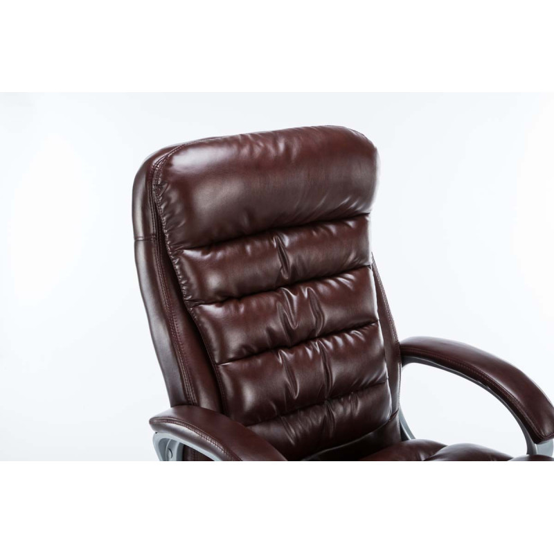 Fauteuil de bureau BIG Vancouver bordeaux rouge