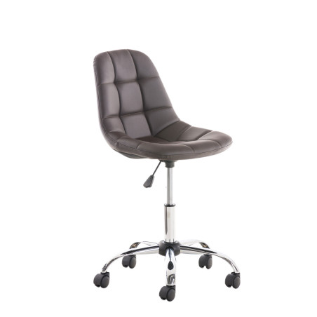 Fauteuil de bureau Emil, similicuir marron
