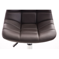 Fauteuil de bureau Emil, simili cuir marron
