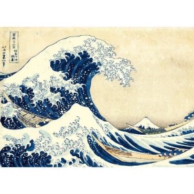 Clementoni  - Puzzle 1000 pieces - Hokusai : La Vague - Collection Museum - Fabriqué en italie