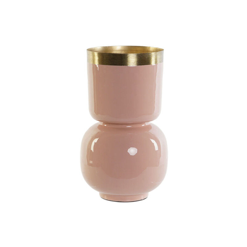 Vase DKD Home Decor Vert Doré Corail Fer Laqué 18 x 18 x 31 cm (2 Unités)