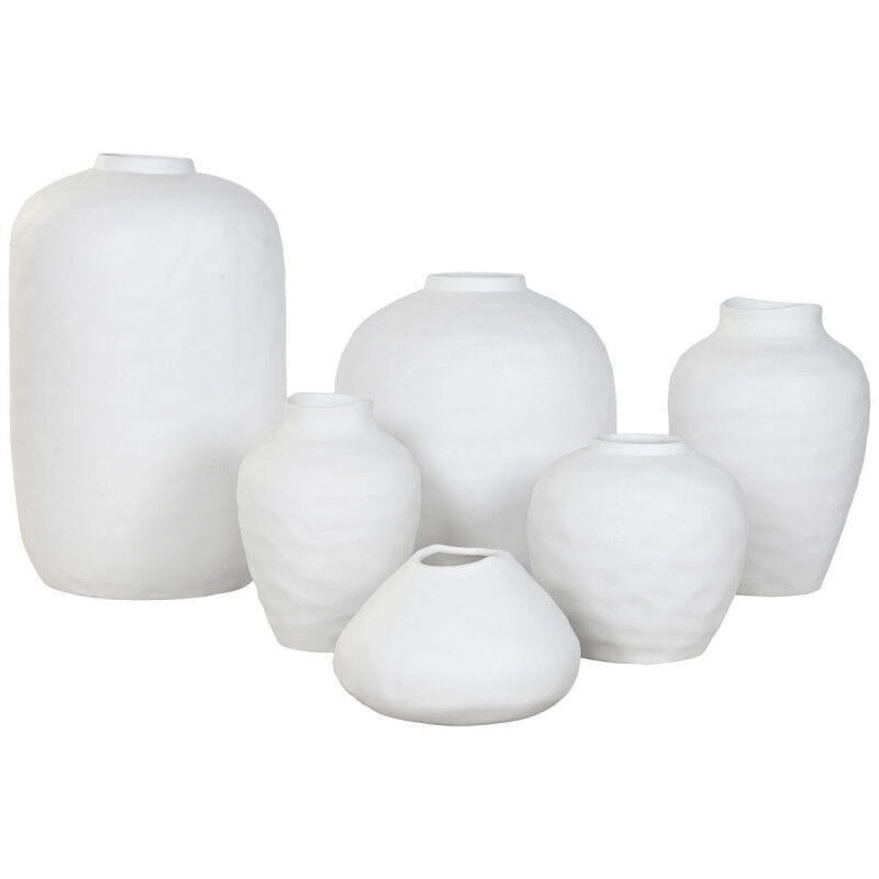 Vase Home ESPRIT Beige Grès Style artisanal 26 x 26 x 19 cm