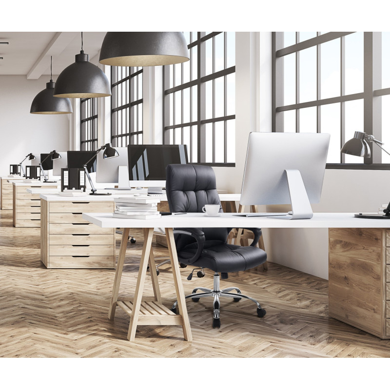 Fauteuil de bureau Poséidon noire