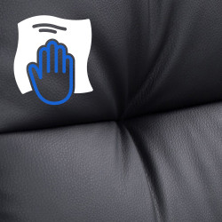 Sedia da ufficio Poseidon in similpelle nero