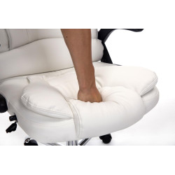 Sedia da ufficio Thor in similpelle bianco