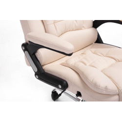 Sedia da ufficio Thor in similpelle crema