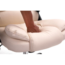 Fauteuil de bureau Thor crème