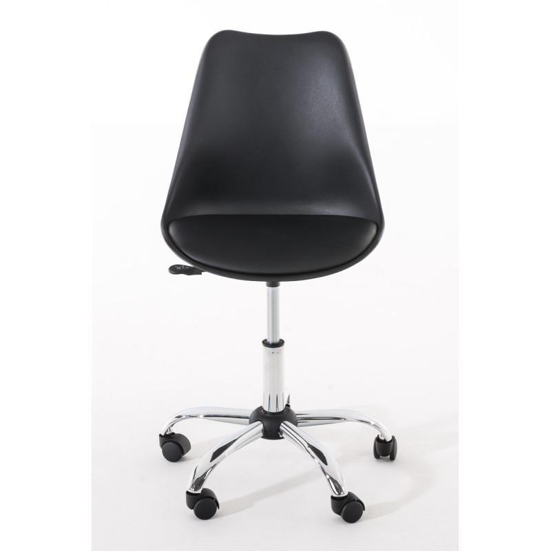 Sedia scrivania Pegleg in similpelle nero