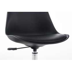 Sedia scrivania Pegleg in similpelle nero