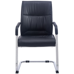 Sedia XL Anubis in similpelle nero