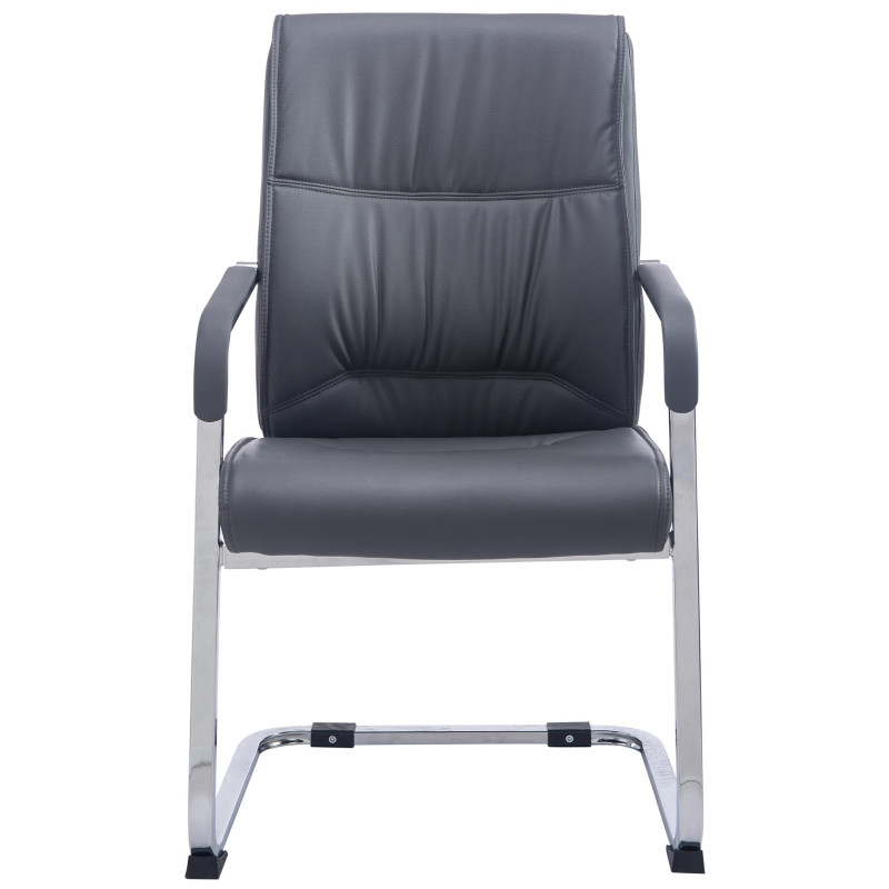 Silla De Conferencia Anubis en polipiel Gris