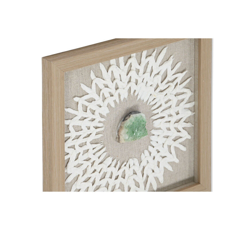 Cadre Home ESPRIT Blanc Naturel Moderne 22 x 2 x 22 cm