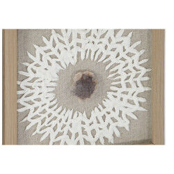 Cadre Home ESPRIT Blanc Naturel Moderne 22 x 2 x 22 cm