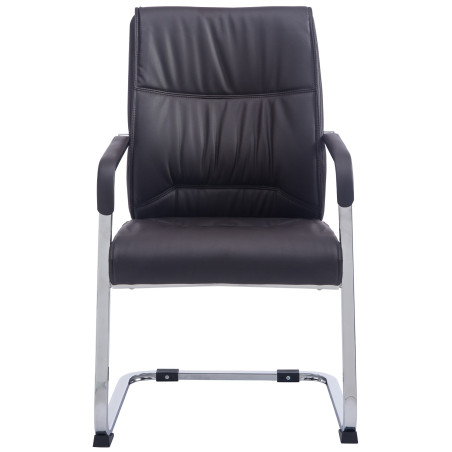 Sedia XL Anubis in similpelle marrone