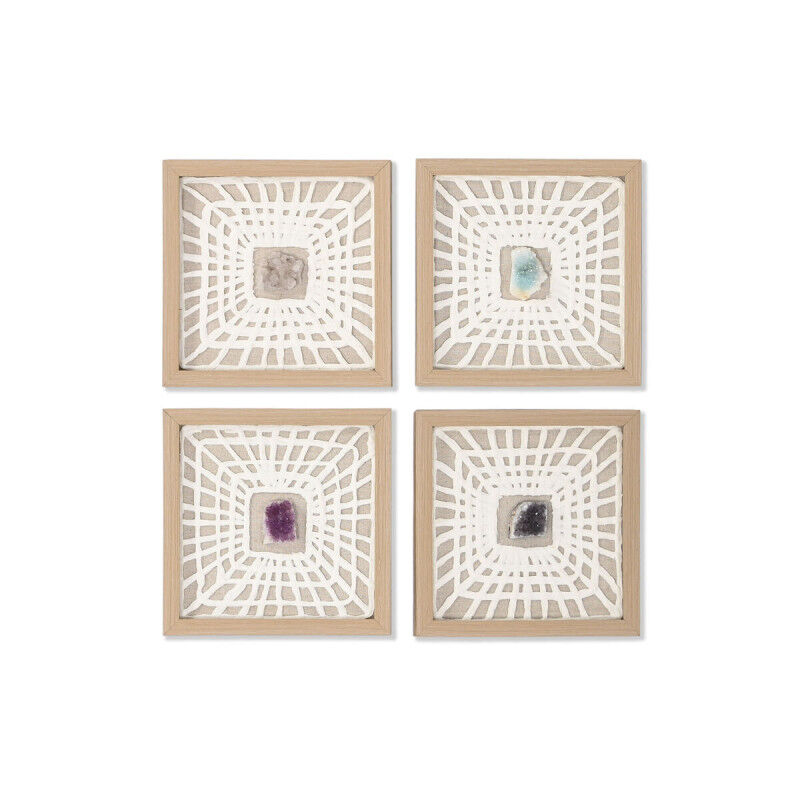 Cadre Home ESPRIT Blanc Naturel Moderne 22 x 2 x 22 cm