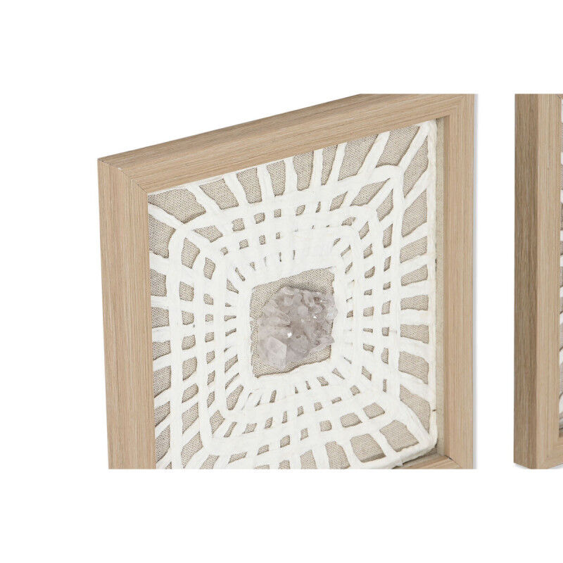 Cadre Home ESPRIT Blanc Naturel Moderne 22 x 2 x 22 cm