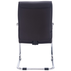 Sedia XL Anubis in similpelle marrone