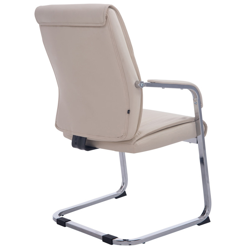 Sedia XL Anubis in similpelle crema