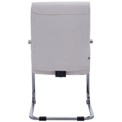 Silla De Conferencia Anubis en polipiel Blanco