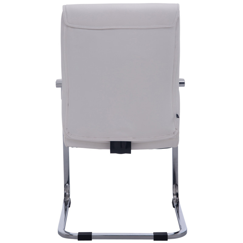 Sedia XL Anubis in similpelle bianco