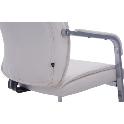 Sedia XL Anubis in similpelle bianco