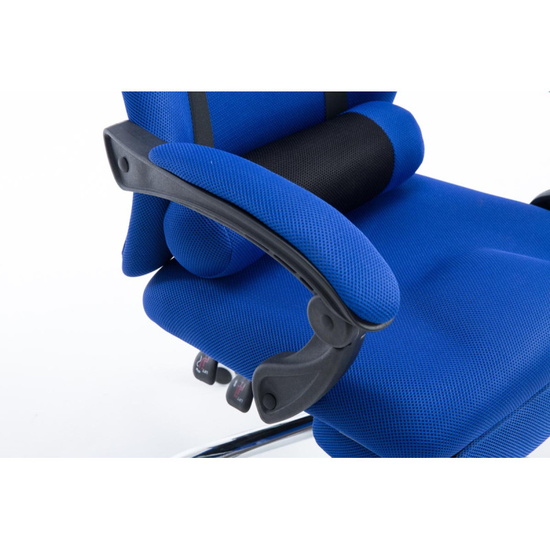 Sedia da ufficio Fellow con poggiappiedi blu