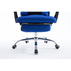 Sedia da ufficio Fellow con poggiappiedi blu