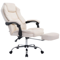 Fauteuil de bureau Castle crème