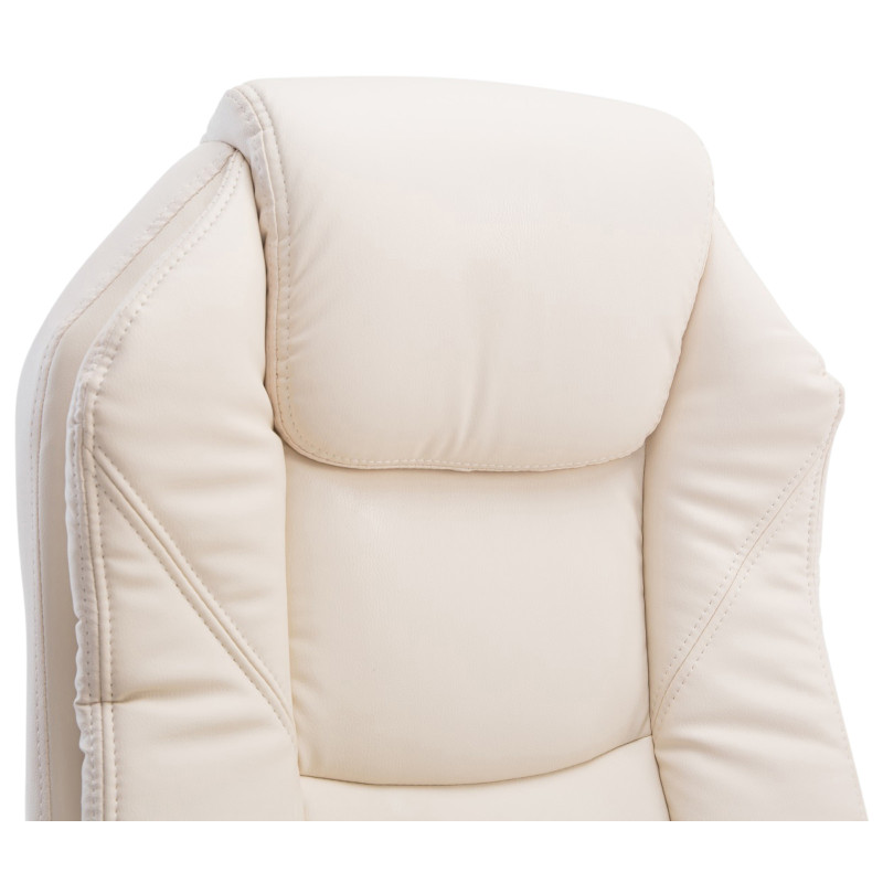 Fauteuil de bureau Castle crème