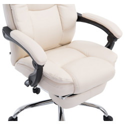 Fauteuil de bureau Castle crème