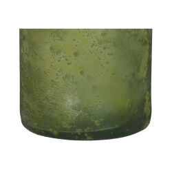 Vase Home ESPRIT Vert Cristal recyclé Finition vieillie 18 x 18 x 75 cm