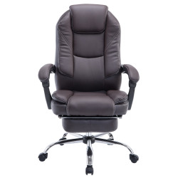 Fauteuil de bureau Castle marron