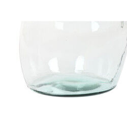 Vase Home ESPRIT Transparent Cristal recyclé 34 x 34 x 73 cm