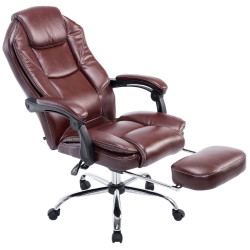 Fauteuil de bureau Castle rouge bordeaux