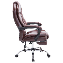 Fauteuil de bureau Castle rouge bordeaux