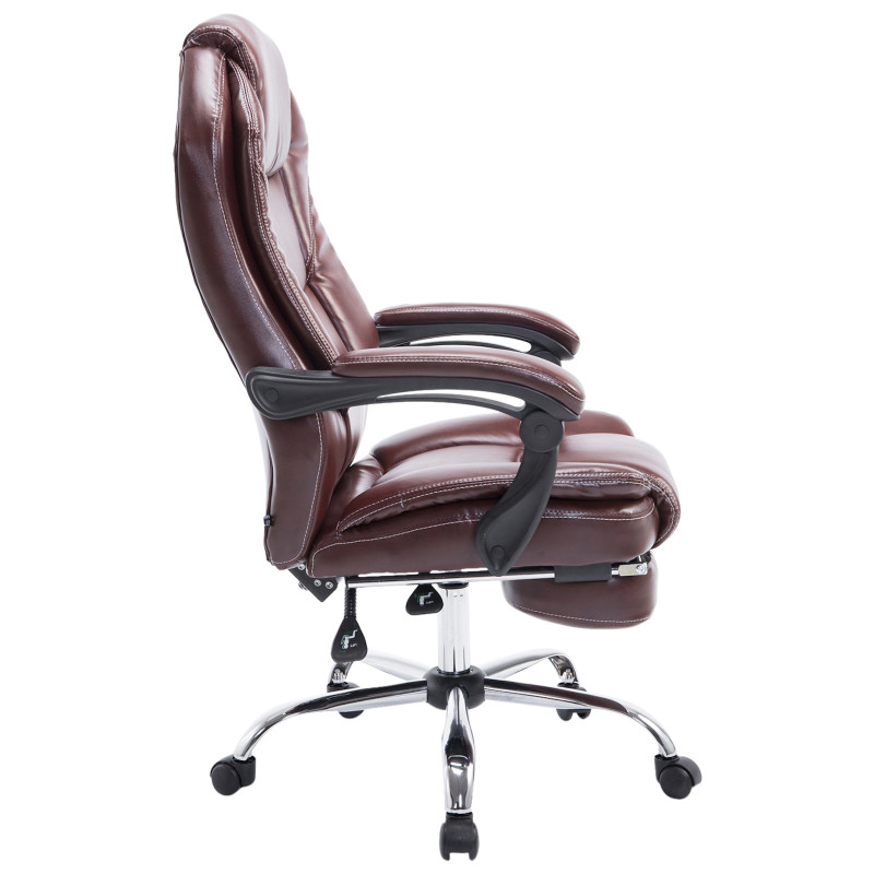 Fauteuil de bureau Castle rouge bordeaux