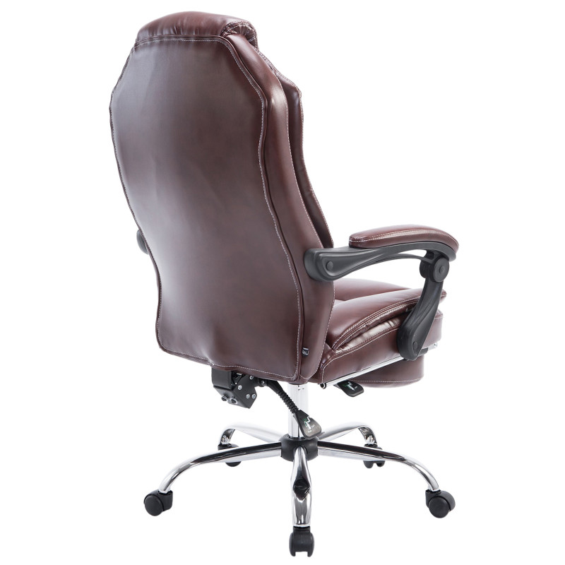 Fauteuil de bureau Castle rouge bordeaux