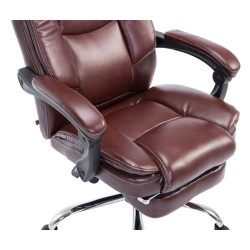Fauteuil de bureau Castle rouge bordeaux
