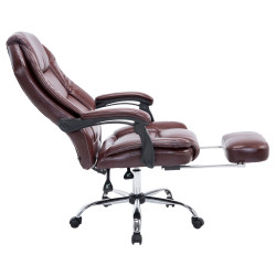 Fauteuil de bureau Castle rouge bordeaux