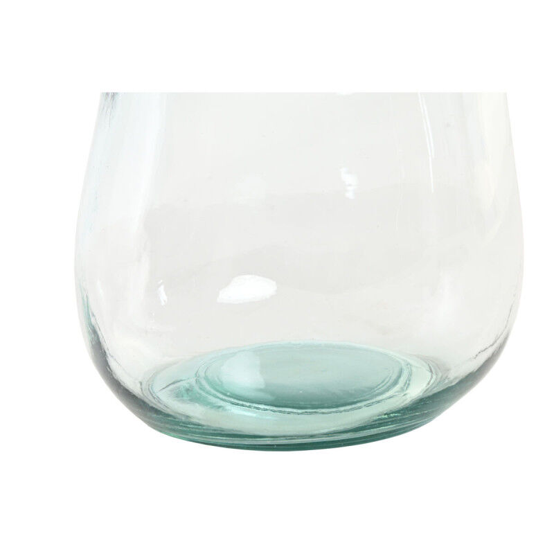 Vase Home ESPRIT Transparent Cristal recyclé 22 x 22 x 51 cm