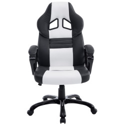 Fauteuil de bureau Pedro noir/blanc