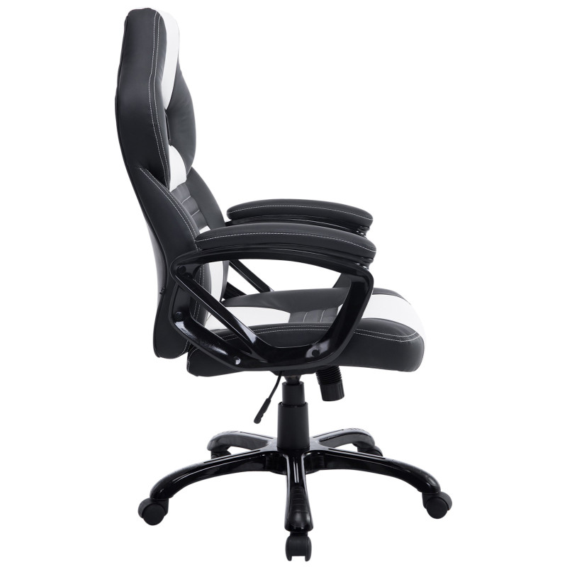 Sedia da ufficio XL Pedro bianco/nero