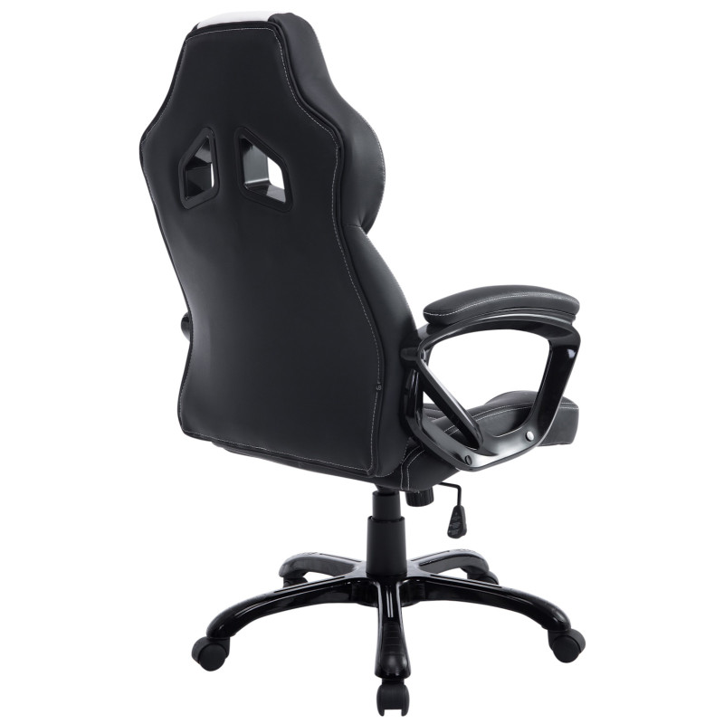 Fauteuil de bureau Pedro noir/blanc