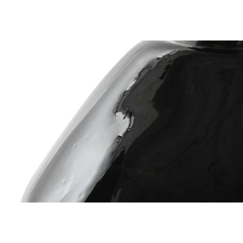 Vase Home ESPRIT Noir Cristal recyclé 31 x 31 x 32 cm