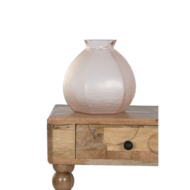 Vase Home ESPRIT Rose Verre Moderne 28 x 28 x 27 cm