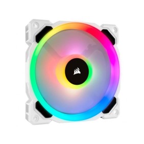 CORSAIR Ventilateur LL120 Pro LED RGB 120mm Blanc (Pack de 3) - (CO-9050092-WW)