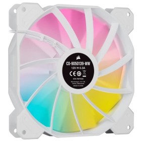 CORSAIR Ventilateur SP Series - White SP140 RGB ELITE - Diametre 140mm - LED RGB - Fan with AirGuide - Dual Pack (CO-9050139-WW)