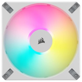 CORSAIR - AF140 RGB ELITE - Ventilateurs AF ELITE Series - 140mm - AirGuide - Pack de deux - Blanc - (CO-9050160-WW)