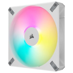 CORSAIR - AF140 RGB ELITE - Ventilateurs AF ELITE Series - 140mm - AirGuide - Pack de deux - Blanc - (CO-9050160-WW)