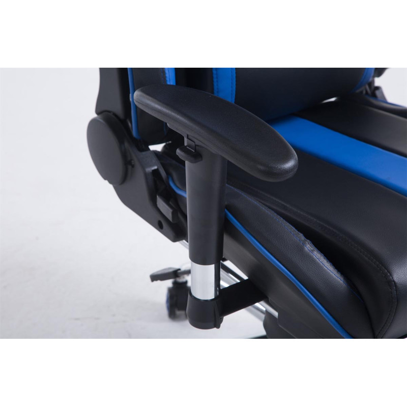 Silla De Oficina Racing Limit XL Con Reposapiés Negro/azul,Con reposapiés